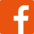 logo facebook sur fond orange